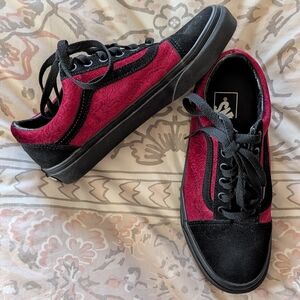 Vans Old Skool Red Velvet Shoe